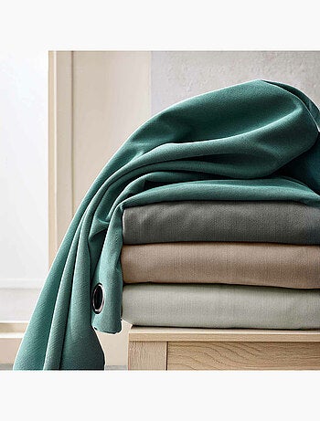 Rideau thermique à œillets – Velours côtelé doublé polaire