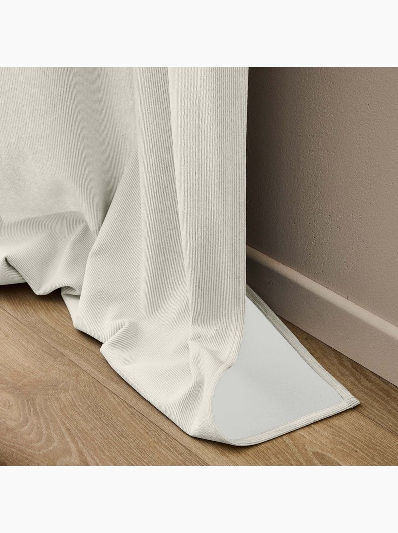 Rideau thermique velours Madison  - Douceur D'intérieur Blanc - Kiabi