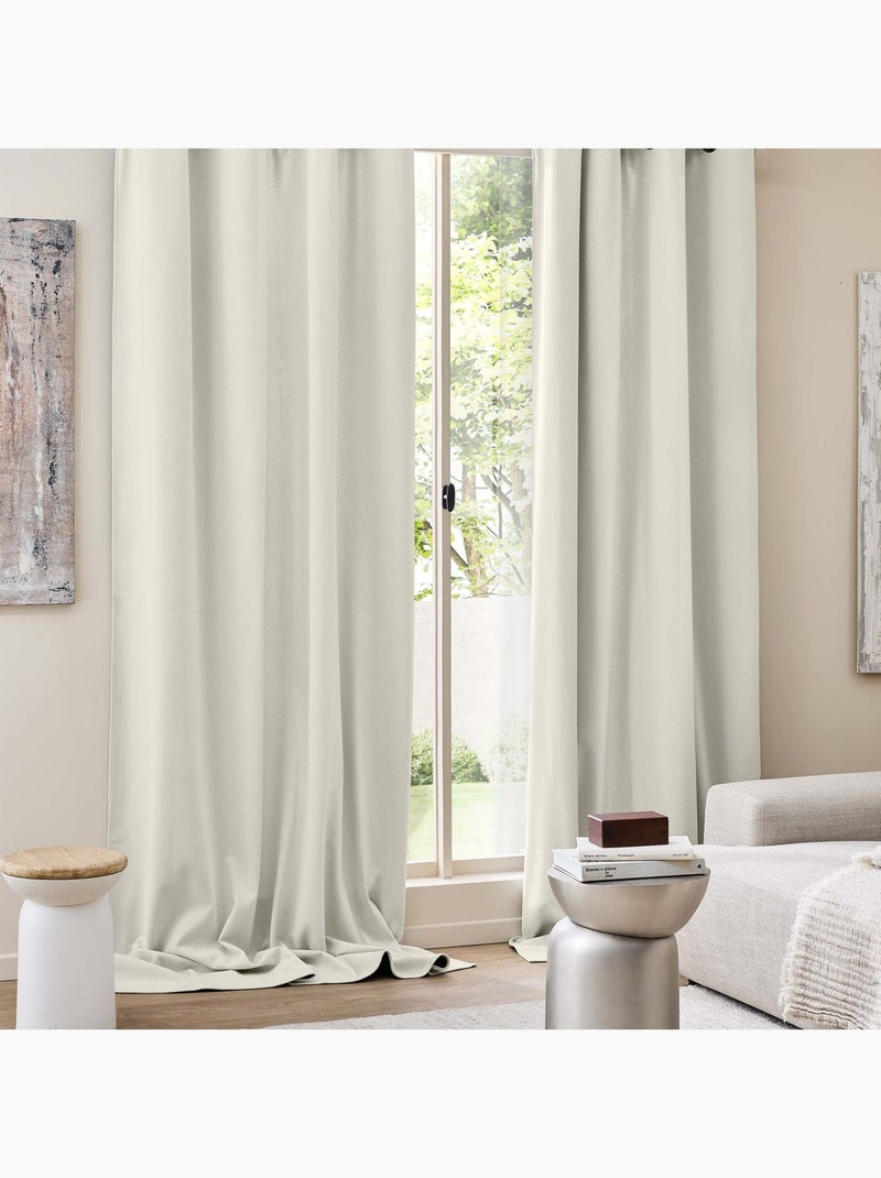 Rideau thermique velours Madison  - Douceur D'intérieur Blanc - Kiabi