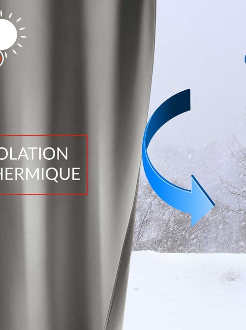 Rideau thermique velours Madison  - Douceur D'intérieur - Kiabi