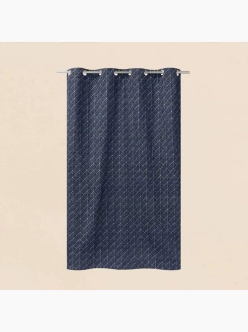 Rideau tissé jacquard chenille 140x250cm - Kiabi