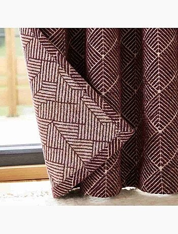 Rideau tissé jacquard chenille 140x250cm