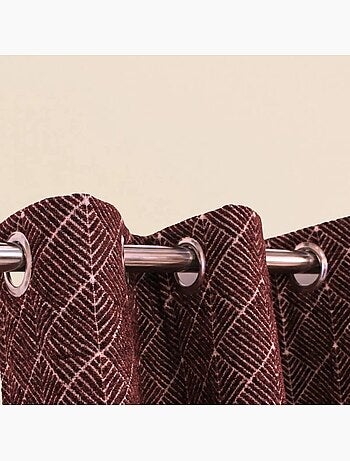 Rideau tissé jacquard chenille 140x250cm