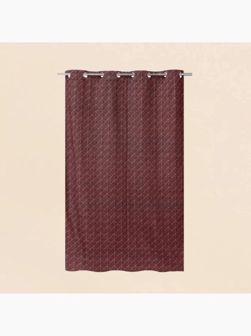Rideau tissé jacquard chenille 140x250cm - Kiabi
