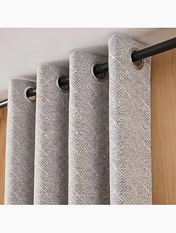 Rideau tissé jacquard chenille 140x250cm