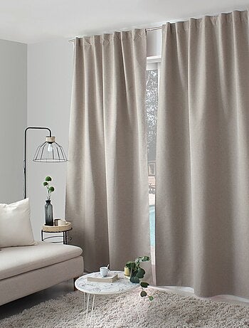 Rideau total occultant 140x240 pattes cachées Beige