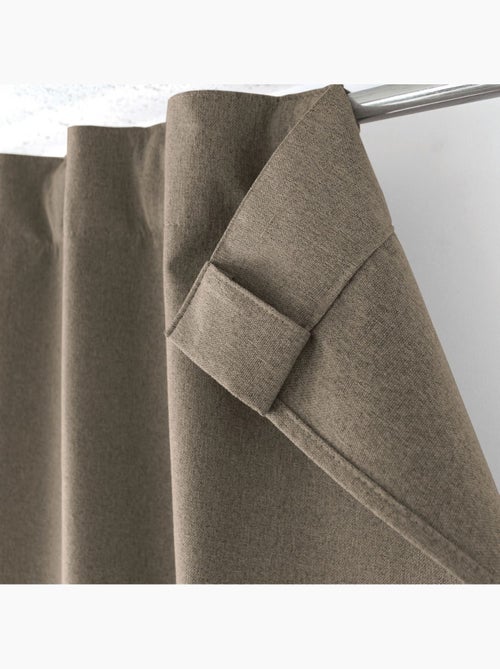 Rideau total occultant 140x240 pattes cachées - Kiabi