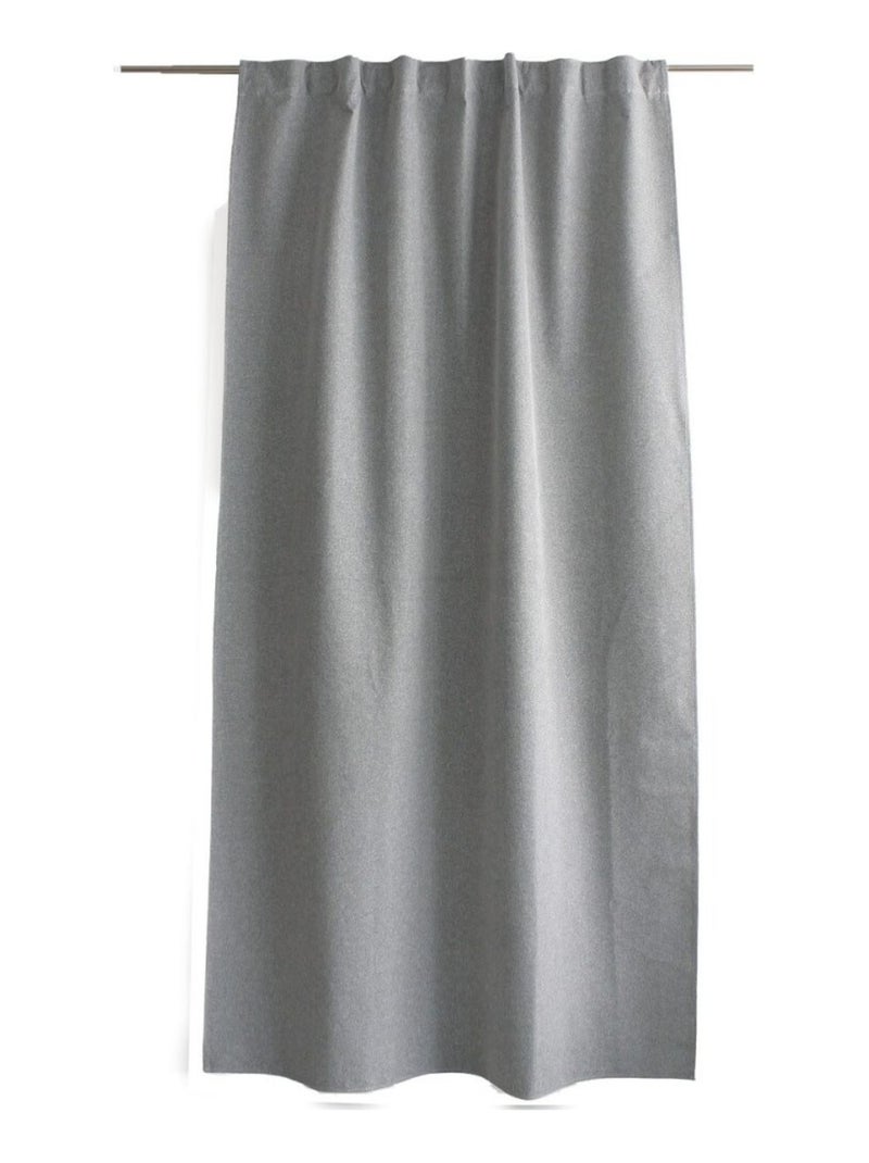 Rideau total occultant 140x240 pattes cachées Gris clair Gris - Kiabi