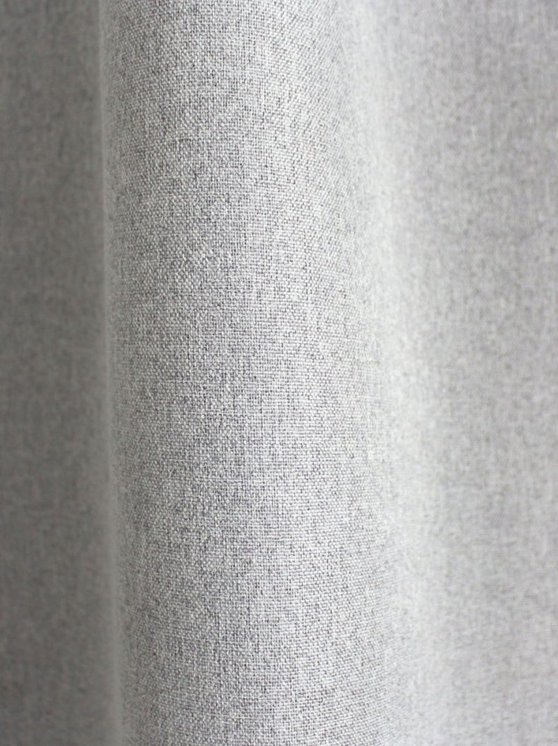 Rideau total occultant 140x240 pattes cachées Gris clair Gris - Kiabi