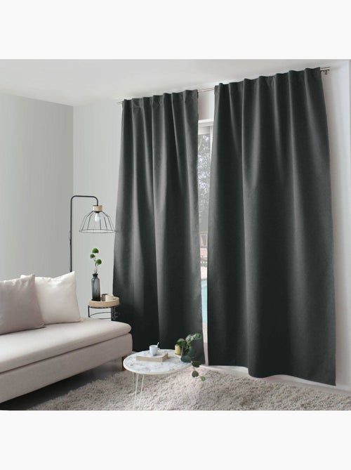 Rideau total occultant 140x240 pattes cachées - Kiabi