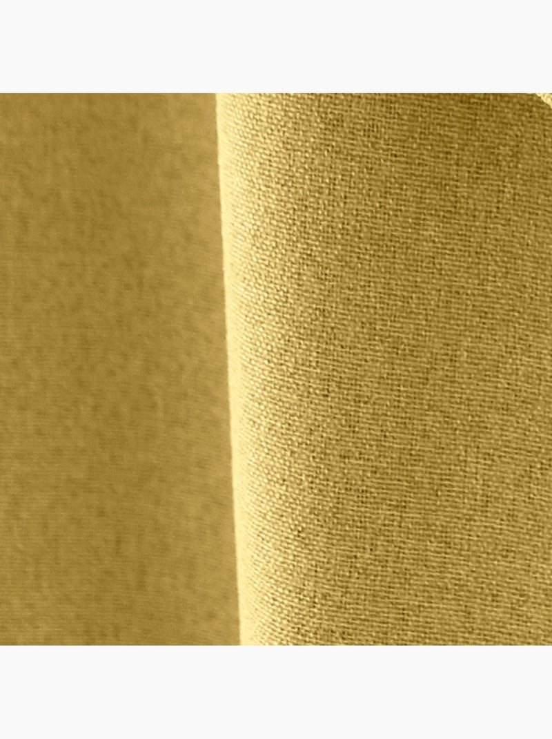Rideau total occultant 140x240 pattes cachées Jaune - Kiabi