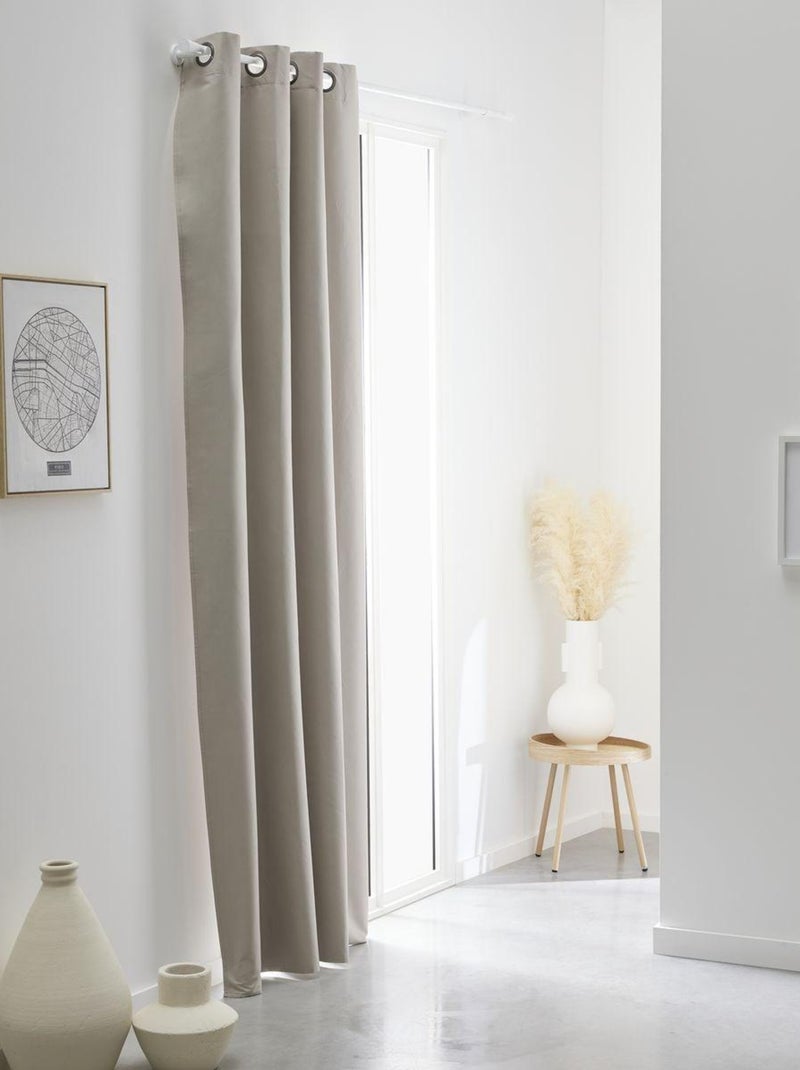 Rideau ultra occultant PRESTIGE Beige - Kiabi