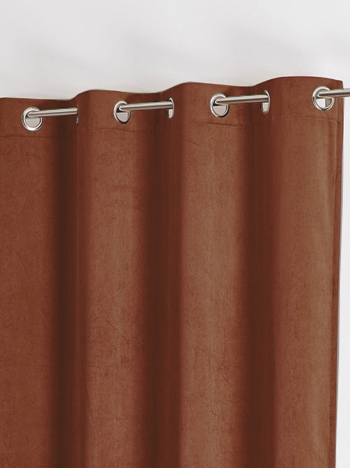 Rideau uni  - Effet daim - Kiabi