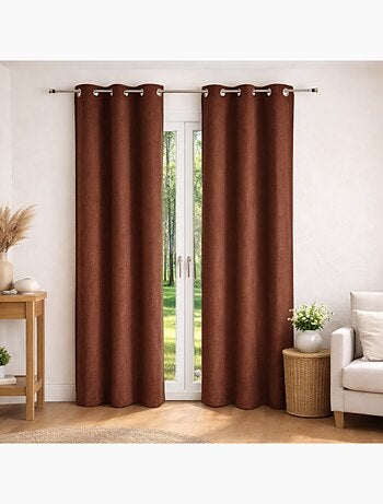 Rideau uni - Effet daim