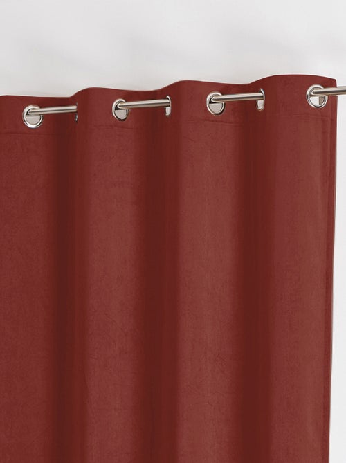 Rideau uni  - Effet daim - Kiabi