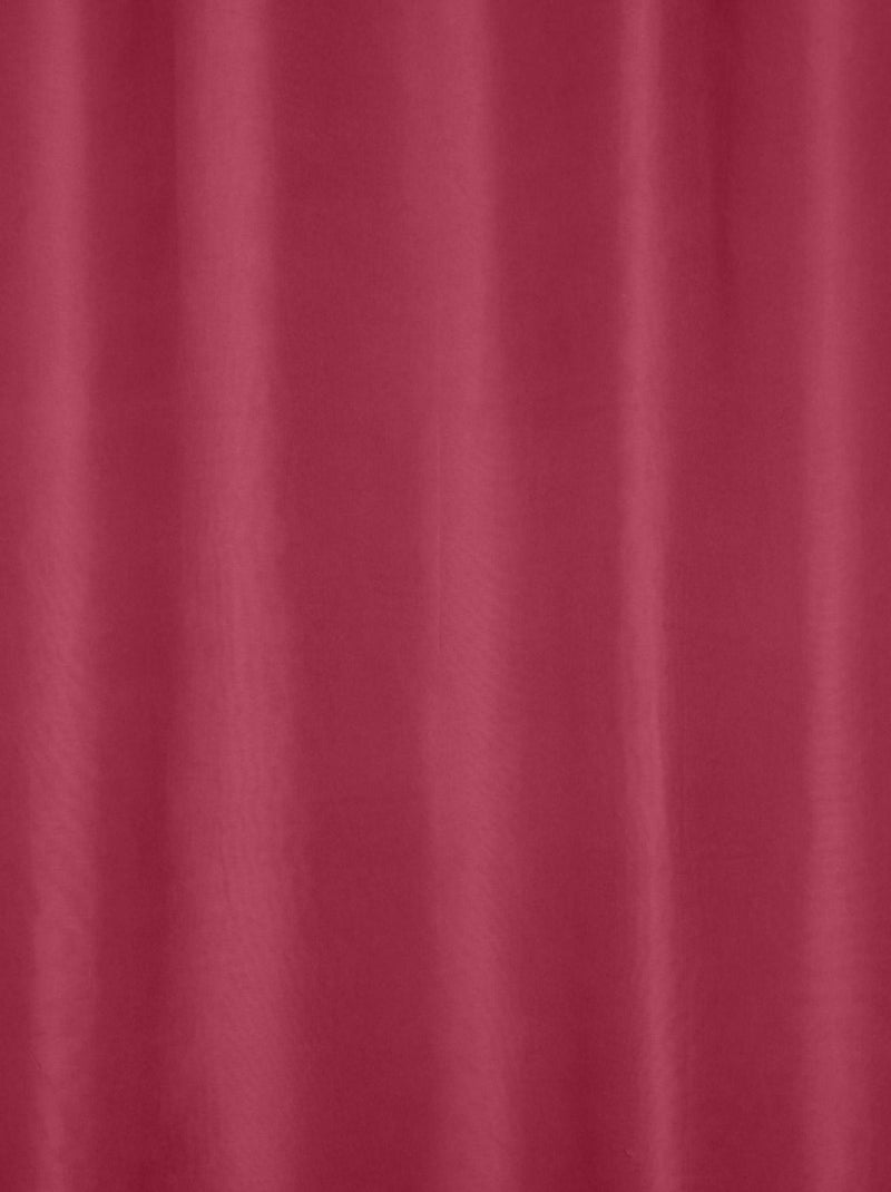 Rideau uni 100% occultant Rouge - Kiabi