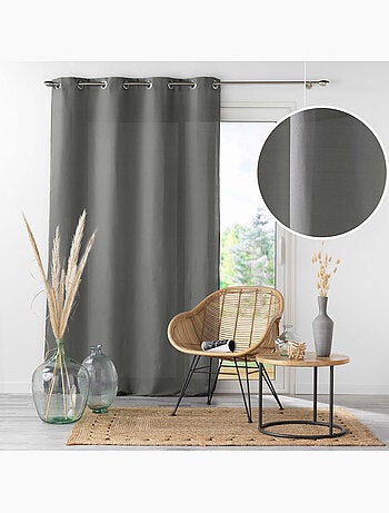 Rideau uni à oeillets - Microfibre douce - Absolu