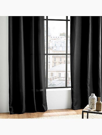 Rideau uni à oeillets - Microfibre douce - Absolu