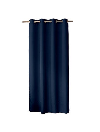 Rideau uni à oeillets