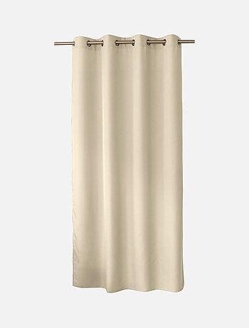 Rideau uni à oeillets