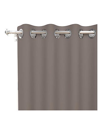 Rideau uni à oeillets infroissable ALIX, par Soleil d'ocre