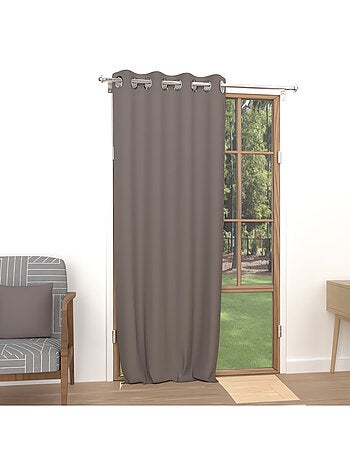 Rideau uni à oeillets infroissable ALIX, par Soleil d'ocre