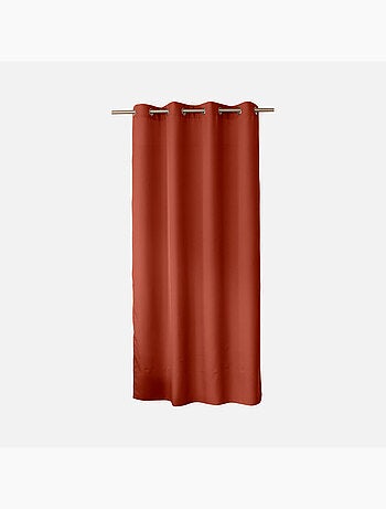 Rideau uni à oeillets