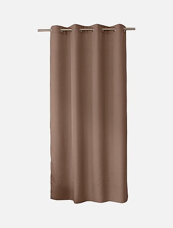 Rideau uni à oeillets