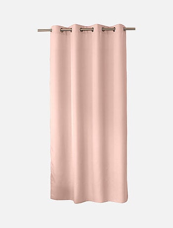 Rideau uni à oeillets