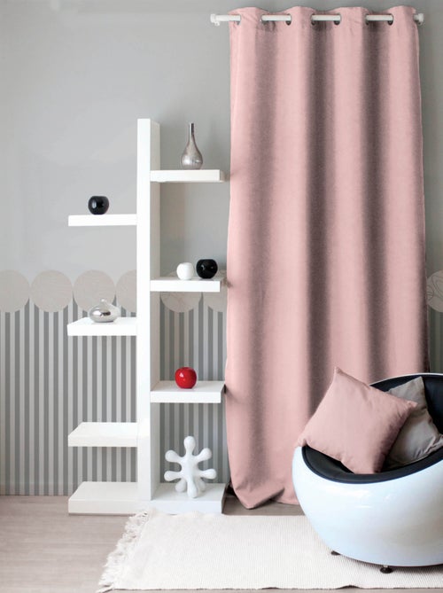 Rideau uni à oeillets - Kiabi