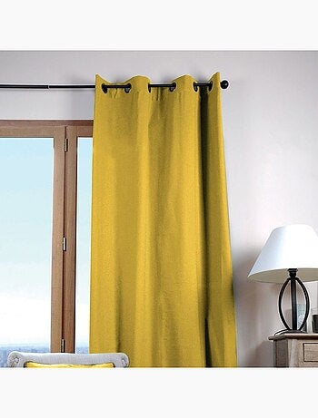 Rideau uni aux couleurs pétillantes