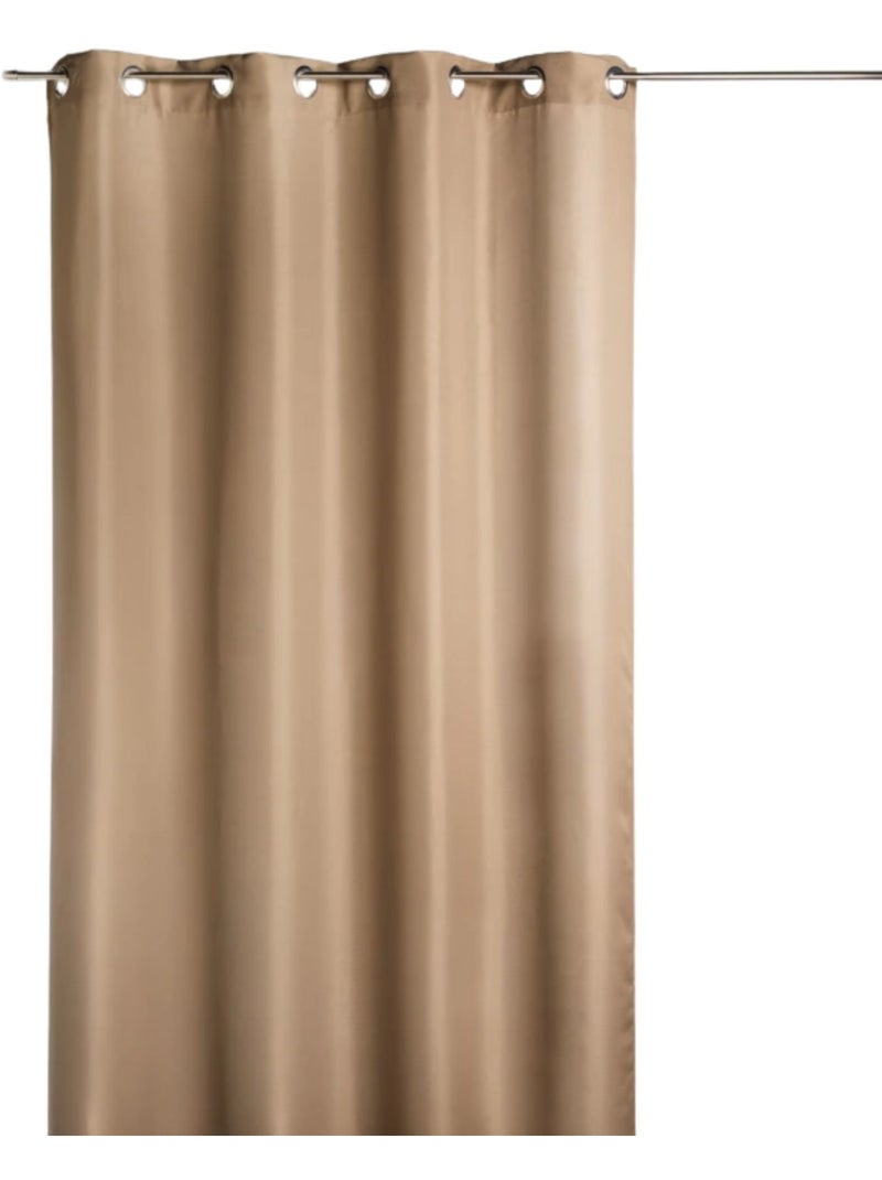 Rideau uni en bachette Taupe - Kiabi