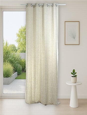 Rideau Uni en Lin lavé