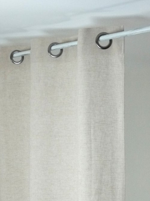 Rideau Uni en Lin lavé - Kiabi