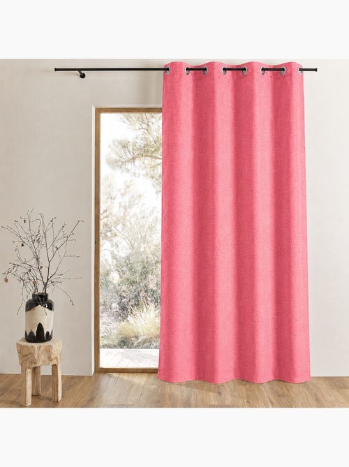Rideau uni en toile aspect naturel - Kiabi Rideau uni en toile aspect naturel - Kiabi