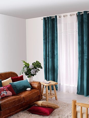 Rideau uni en velours