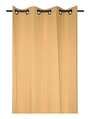 Rideau uni en viscose de bambou