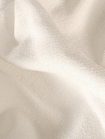 Rideau Uni fil chenille bouclette à œillets 140x240cm, Ecru