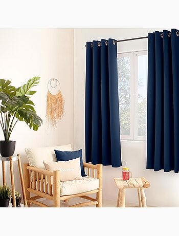 Rideau uni isolant et thermique