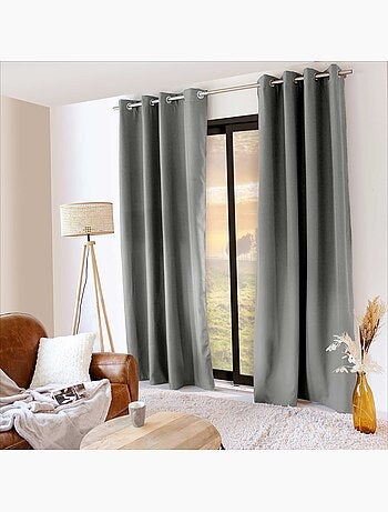 Rideau uni isolant et thermique