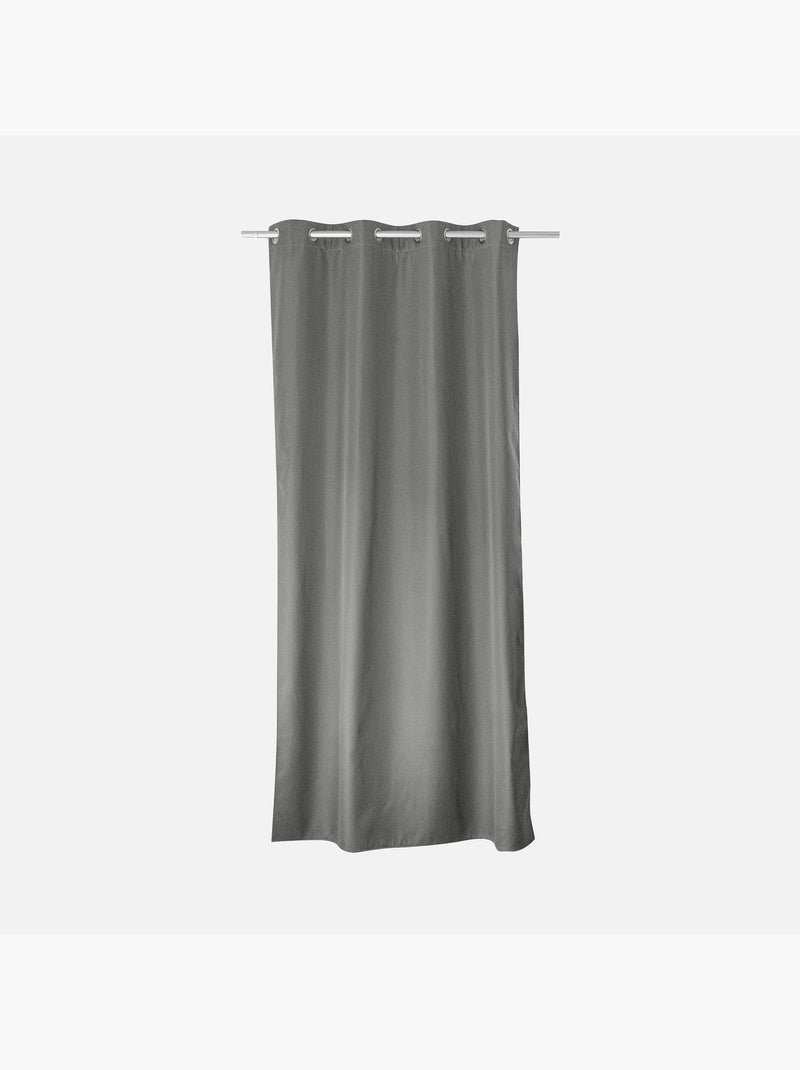 Rideau uni isolant et thermique Gris clair - Kiabi