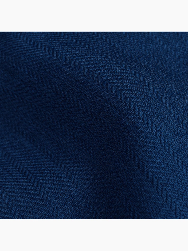 Rideau uni Jacqaurd à œillets Bleu - Kiabi