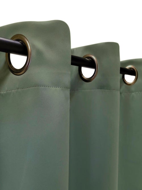 Rideau uni occultant, à œillet, prêt-à-poser. - Kiabi