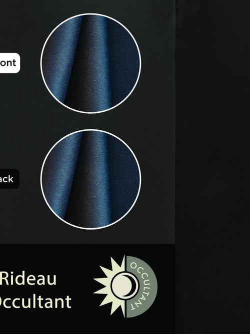 Rideau uni occultant, à œillet, prêt-à-poser. - Kiabi