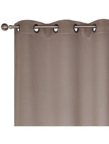 Rideau uni occultant, à œillet, prêt-à-poser.
