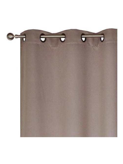 Rideau uni occultant, à œillet, prêt-à-poser. - Kiabi