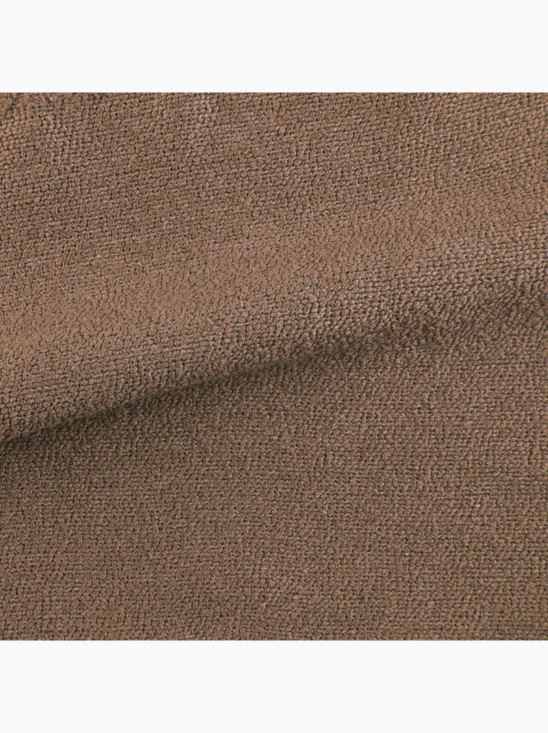 Rideau uni texturé  - Effet bouclé Beige sable - Kiabi