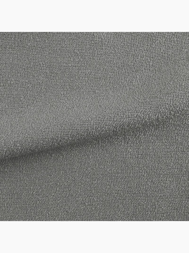 Rideau uni texturé  - Effet bouclé Gris - Kiabi