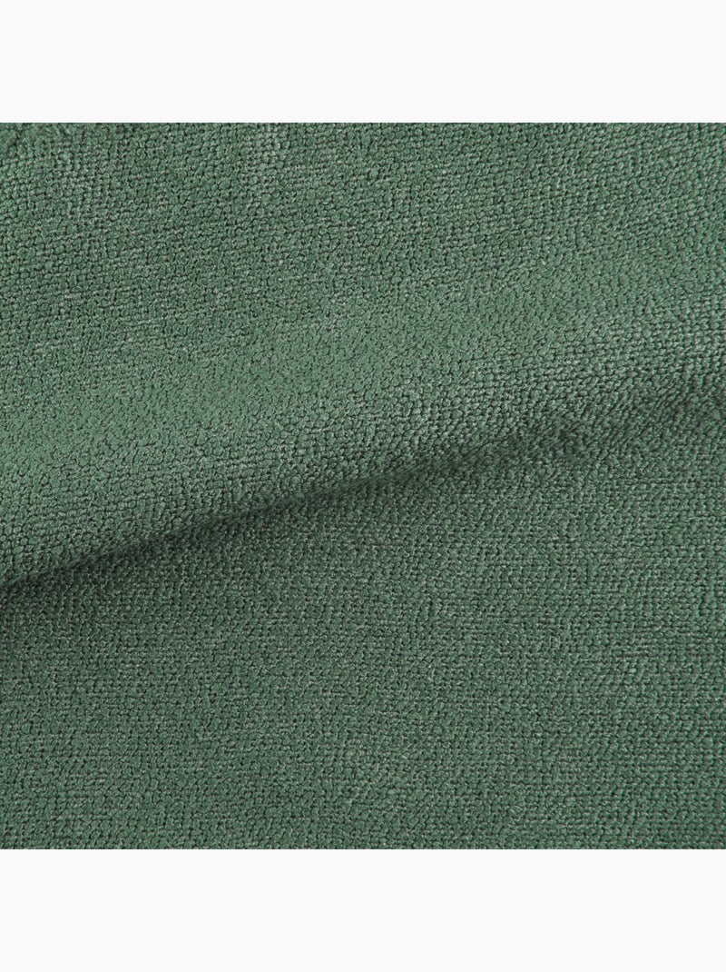 Rideau uni texturé  - Effet bouclé Vert - Kiabi