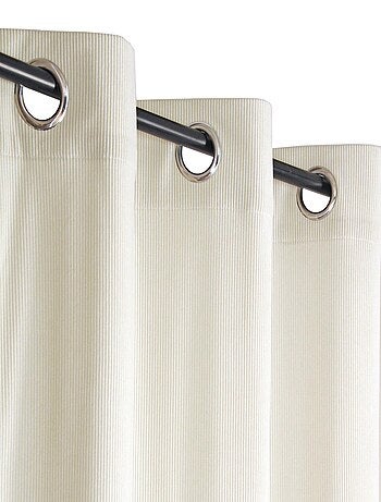 Rideau uni velours côtelé, à oeillet, prêt-à-poser.